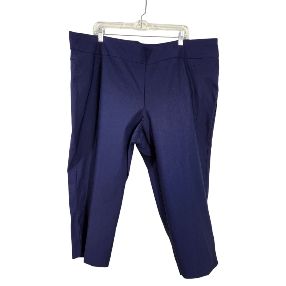 N Touch Navy Blue Capris Stretch, sz 22 W